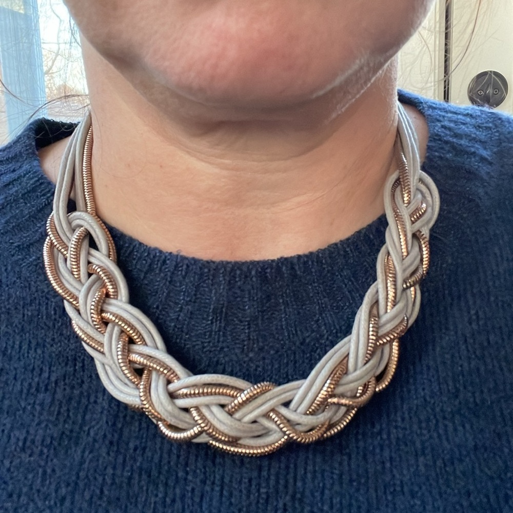 Gold Chain and Rope Necklace